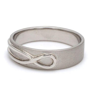 Plain Infinity Knot Platinum Love Bands SJ PTO 115 - Plain