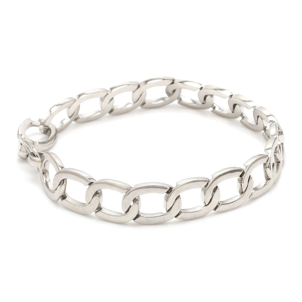 Plain Platinum Bracelet for Men JL PTB 1169