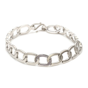 Plain Platinum Bracelet for Men JL PTB 1169