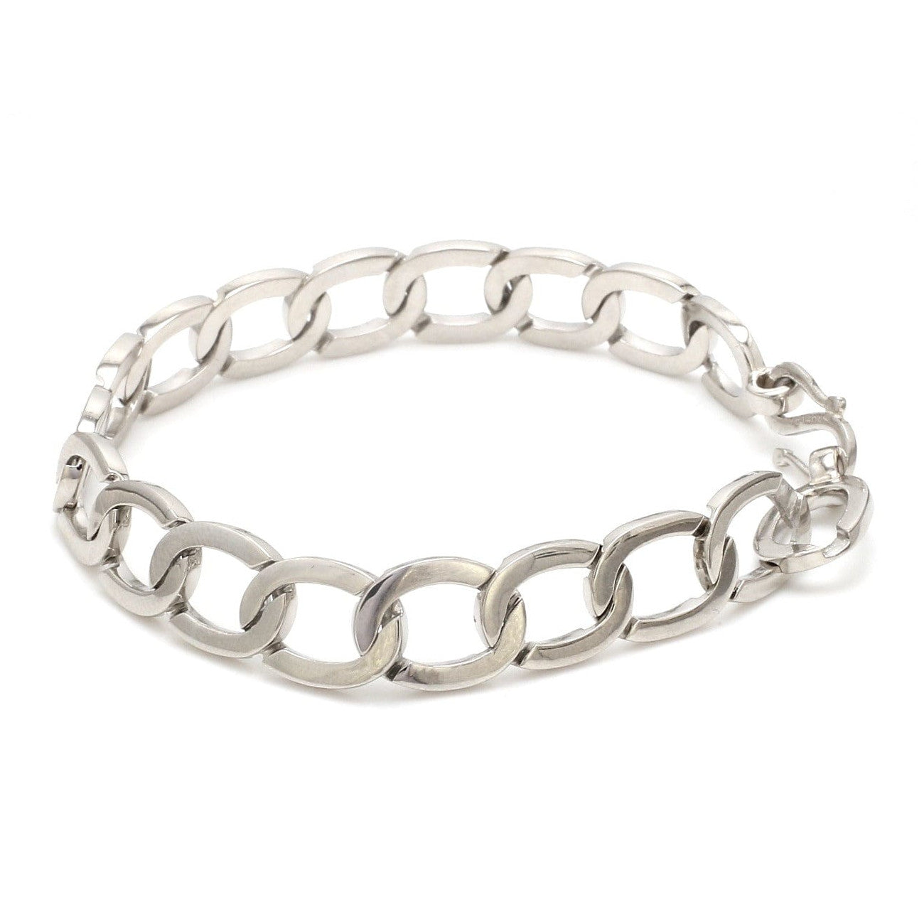 Plain Platinum Bracelet for Men JL PTB 1169