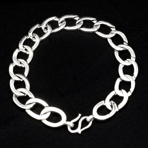 Plain Platinum Bracelet for Men JL PTB 1169