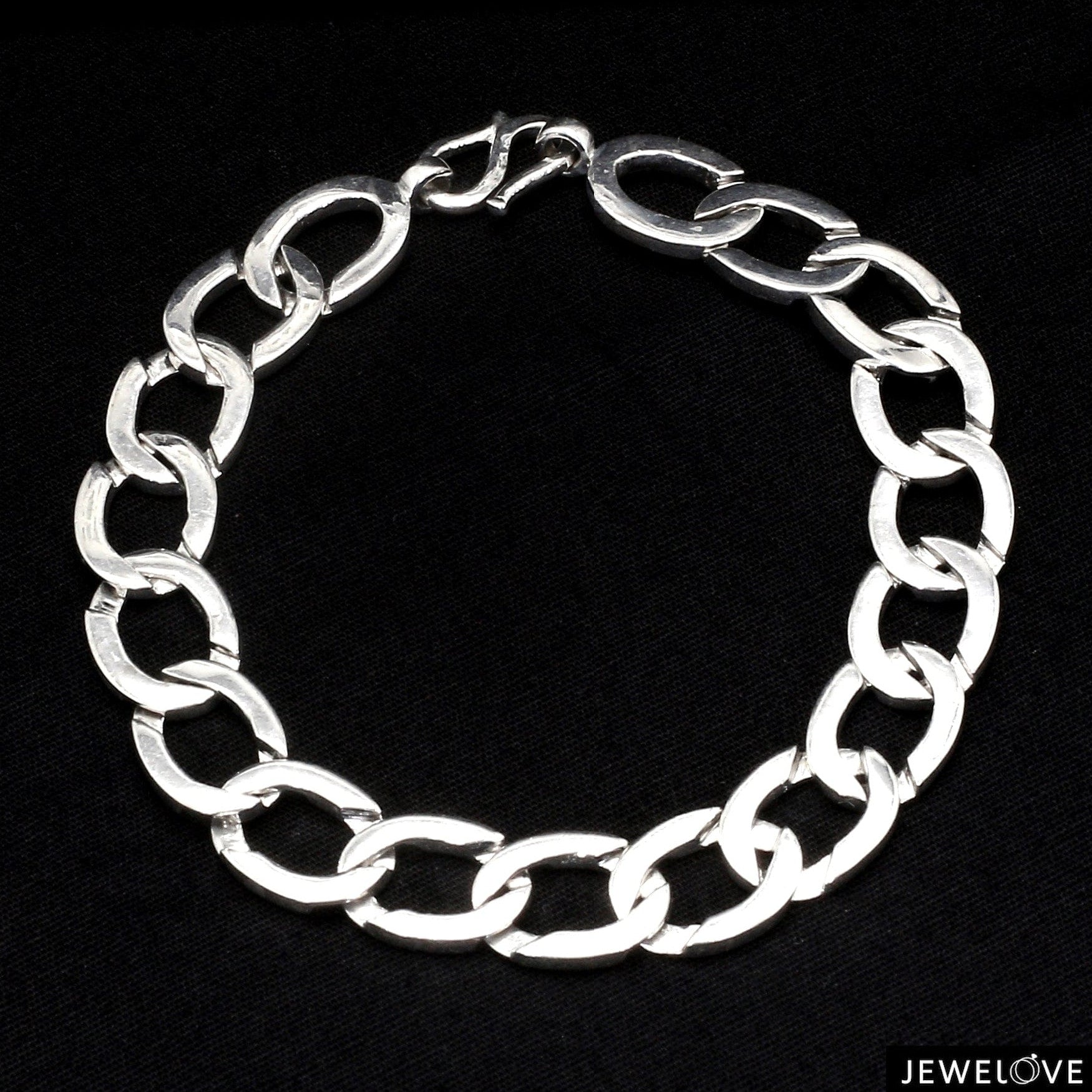 Plain Platinum Bracelet for Men JL PTB 1169