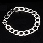 Load image into Gallery viewer, Plain Platinum Bracelet for Men JL PTB 1169
