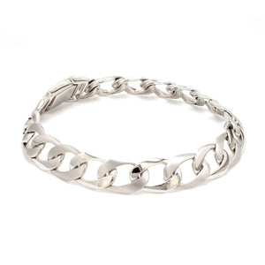 Plain Platinum Bracelet for Men JL PTB 613