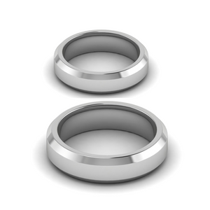 Plain Platinum Couple Ring JL PT MB 147