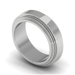 Plain Platinum Couple Ring JL PT MB RB 123