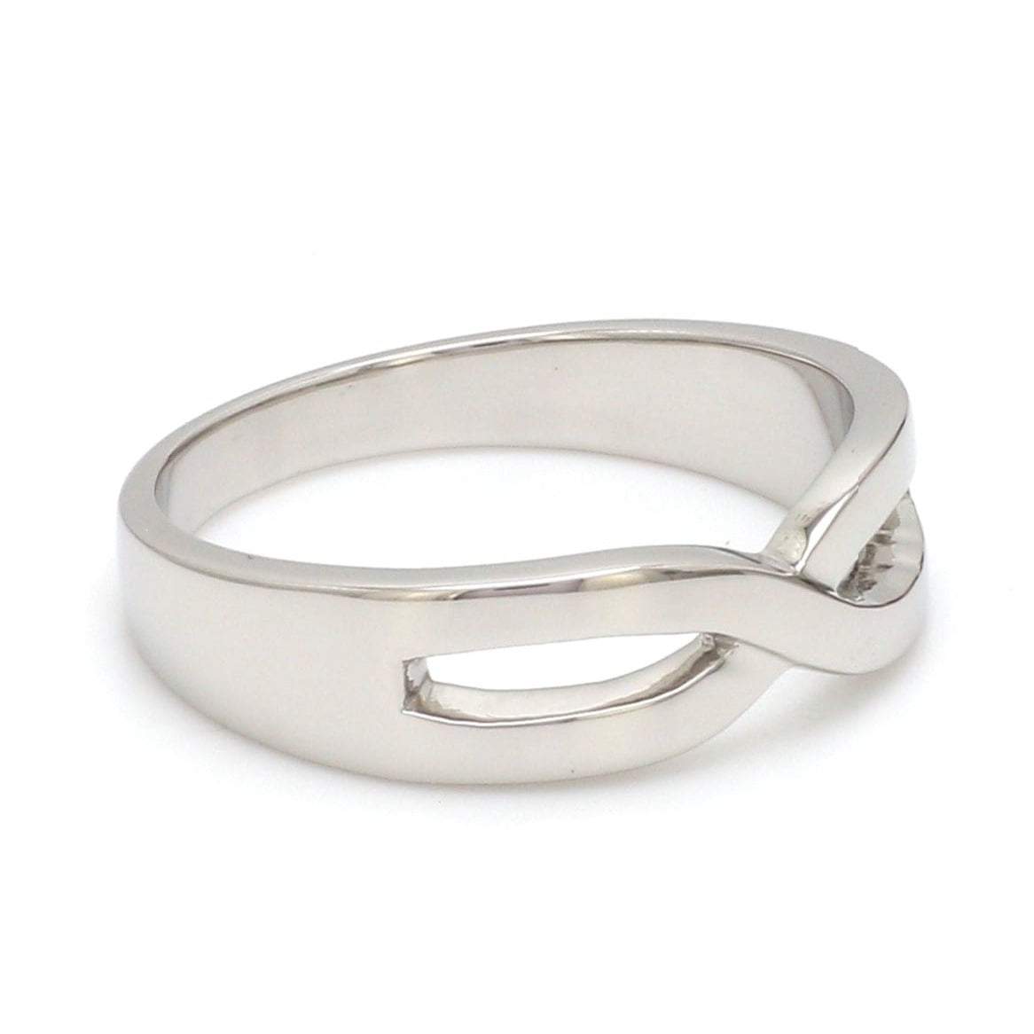 Plain Platinum Infinity Ring JL PT 911