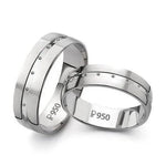 Load image into Gallery viewer, Plain Platinum Love Bands JL PT 132
