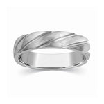 Load image into Gallery viewer, Plain Platinum Ring for Men with Grooves JL PT 293
