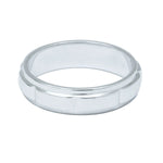 Load image into Gallery viewer, Plain Platinum Ring for Men with Raised Sections JL PT 494
