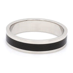 Load image into Gallery viewer, Plain Platinum Ring with Black Enamel for Men JL PT 1118
