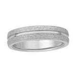 Load image into Gallery viewer, Plain Platinum Ring with Rough Finish &amp; a Groove JL PT 580 - Plain
