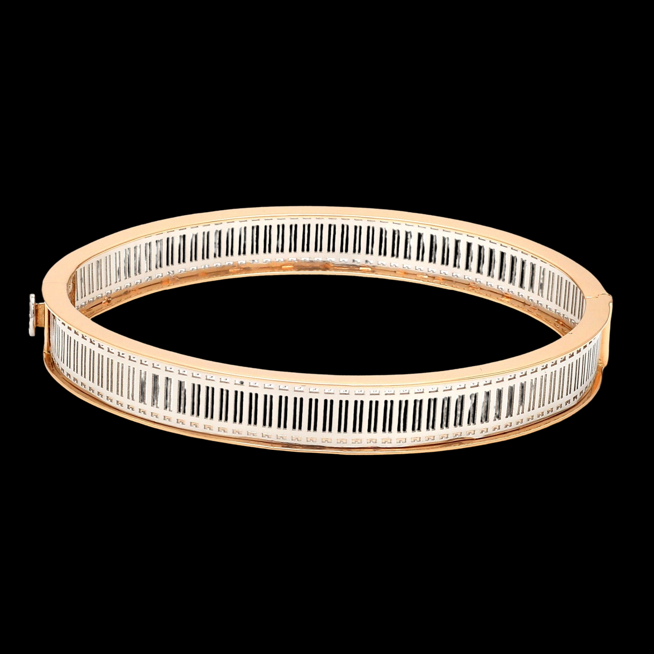 Platinum & 18K Rose Gold Bracelet for Men JL PTB 1221