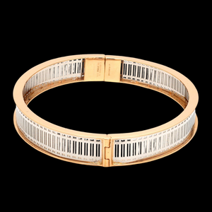 Platinum & 18K Rose Gold Bracelet for Men JL PTB 1221