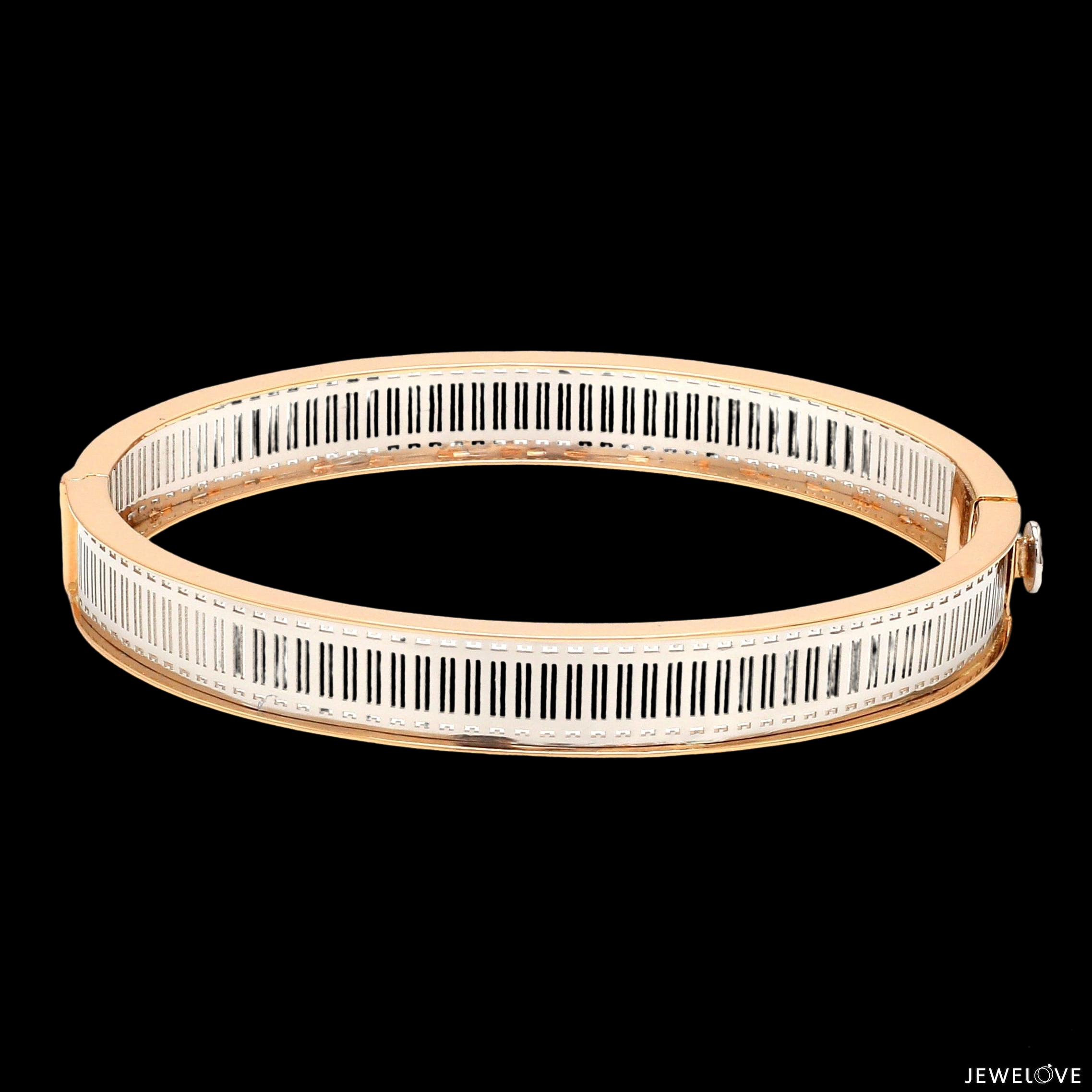 Platinum & 18K Rose Gold Bracelet for Men JL PTB 1221