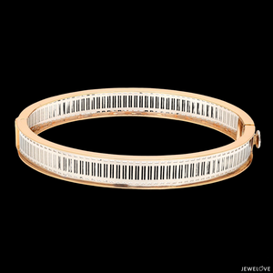 Platinum & 18K Rose Gold Bracelet for Men JL PTB 1221