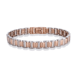 Platinum and Rose Gold Bracelet for Men JL PTB 635