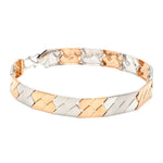 Load image into Gallery viewer, Platinum and Rose Gold Bracelet for Men JL PTB 778
