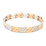 Load image into Gallery viewer, Platinum and Rose Gold Bracelet for Men JL PTB 778
