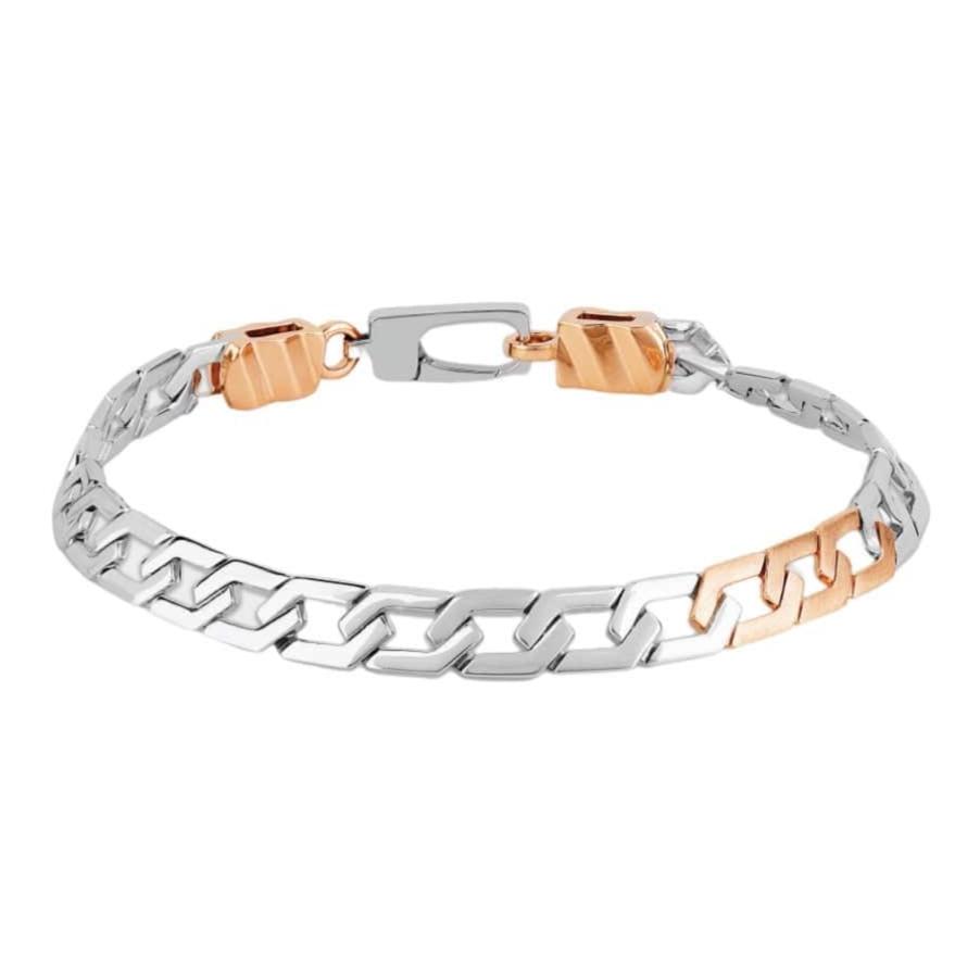 Platinum and Rose Gold Bracelet for Men JL PTB 836