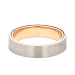 Load image into Gallery viewer, Platinum Band with Rose Gold Base &amp; Matte Finish JL PT 637
