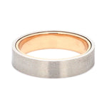 Load image into Gallery viewer, Platinum Band with Rose Gold Base &amp; Matte Finish JL PT 637
