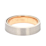 Load image into Gallery viewer, Platinum Band with Rose Gold Base &amp; Matte Finish JL PT 637
