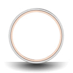 Load image into Gallery viewer, Platinum Band with Rose Gold Base &amp; Matte Finish JL PT 637
