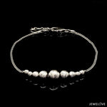 Load image into Gallery viewer, 5.8mm Platinum Bracelet with Shine Diamond Cut Balls JL PTB 1201
