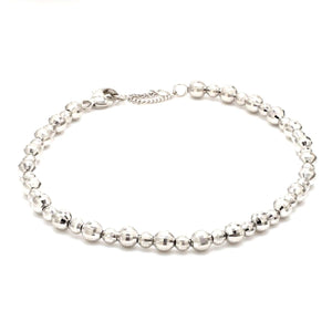 Platinum Bracelet with Diamond Cut Balls JL PTB 656