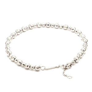 Platinum Bracelet with Diamond Cut Balls JL PTB 656