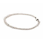 Load image into Gallery viewer, 4mm Platinum Bracelet with Shine Diamond Cut Balls JL PTB 1204
