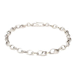 Load image into Gallery viewer, Platinum Bracelet with Square Links JL PTB 689
