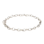 Load image into Gallery viewer, Platinum Bracelet with Square Links JL PTB 689
