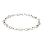 Load image into Gallery viewer, Platinum Bracelet with Square Links JL PTB 689
