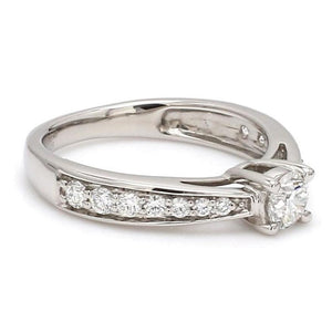 Platinum Couple Rings with Solitaires JL PT 624