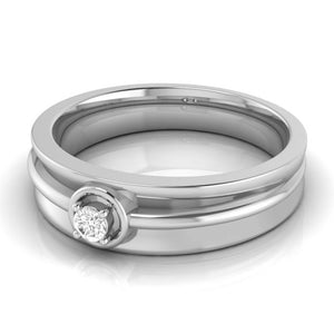 Platinum Couple Rings with Solitaires JL PT 624