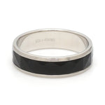 Load image into Gallery viewer, Platinum Couple Unisex Ring with Black Ceramic JL PT 1330
