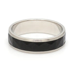 Load image into Gallery viewer, Platinum Couple Unisex Ring with Black Ceramic JL PT 1330
