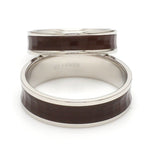 Load image into Gallery viewer, Platinum Couple Unisex Ring with Brown Ceramic JL PT 1329
