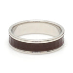 Load image into Gallery viewer, Platinum Couple Unisex Ring with Brown Ceramic JL PT 1329
