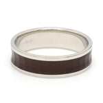 Load image into Gallery viewer, Platinum Couple Unisex Ring with Brown Ceramic JL PT 1329
