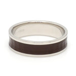 Load image into Gallery viewer, Platinum Couple Unisex Ring with Brown Ceramic JL PT 1329
