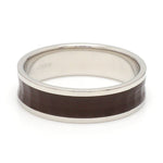 Load image into Gallery viewer, Platinum Couple Unisex Ring with Brown Ceramic JL PT 1329
