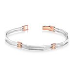 Load image into Gallery viewer, Platinum | Designer Platinum Bracelet with Rose Gold for Men JL PTB 1188
