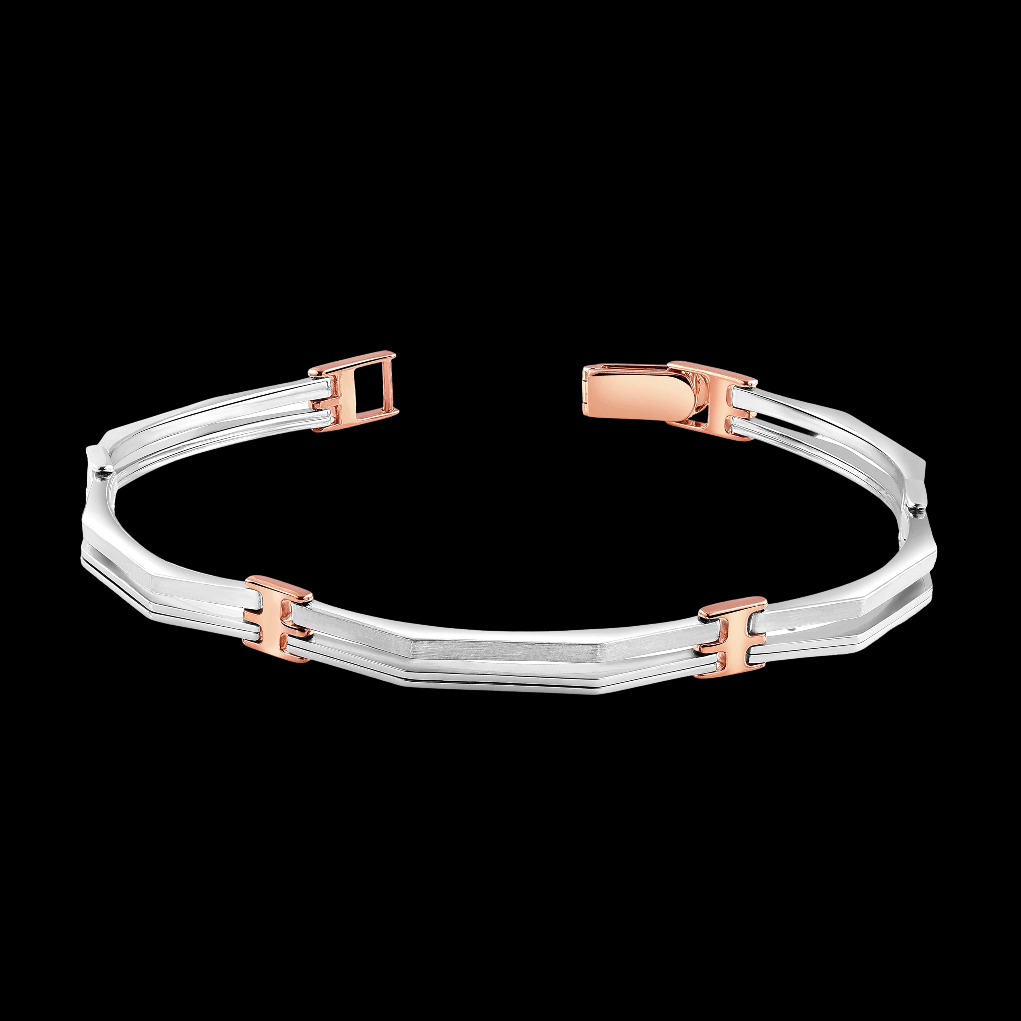 Platinum | Designer Platinum Bracelet with Rose Gold for Men JL PTB 1188