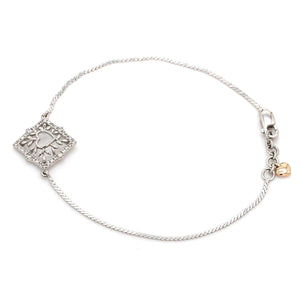 Platinum Diamond Bracelet for Women JL PTB 744