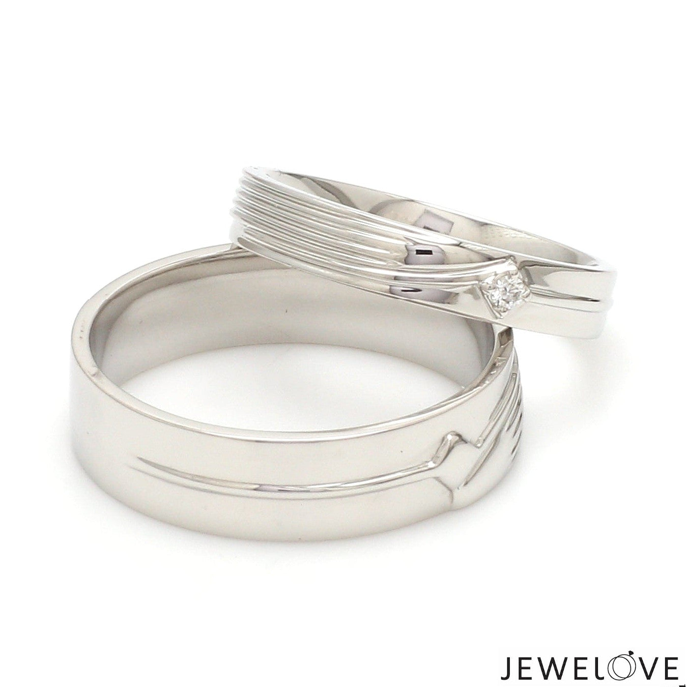 Platinum Diamond Couple Bands JL PT CB 134