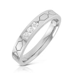 Load image into Gallery viewer, Platinum Diamond Couple Love Bands JL PT CB-3
