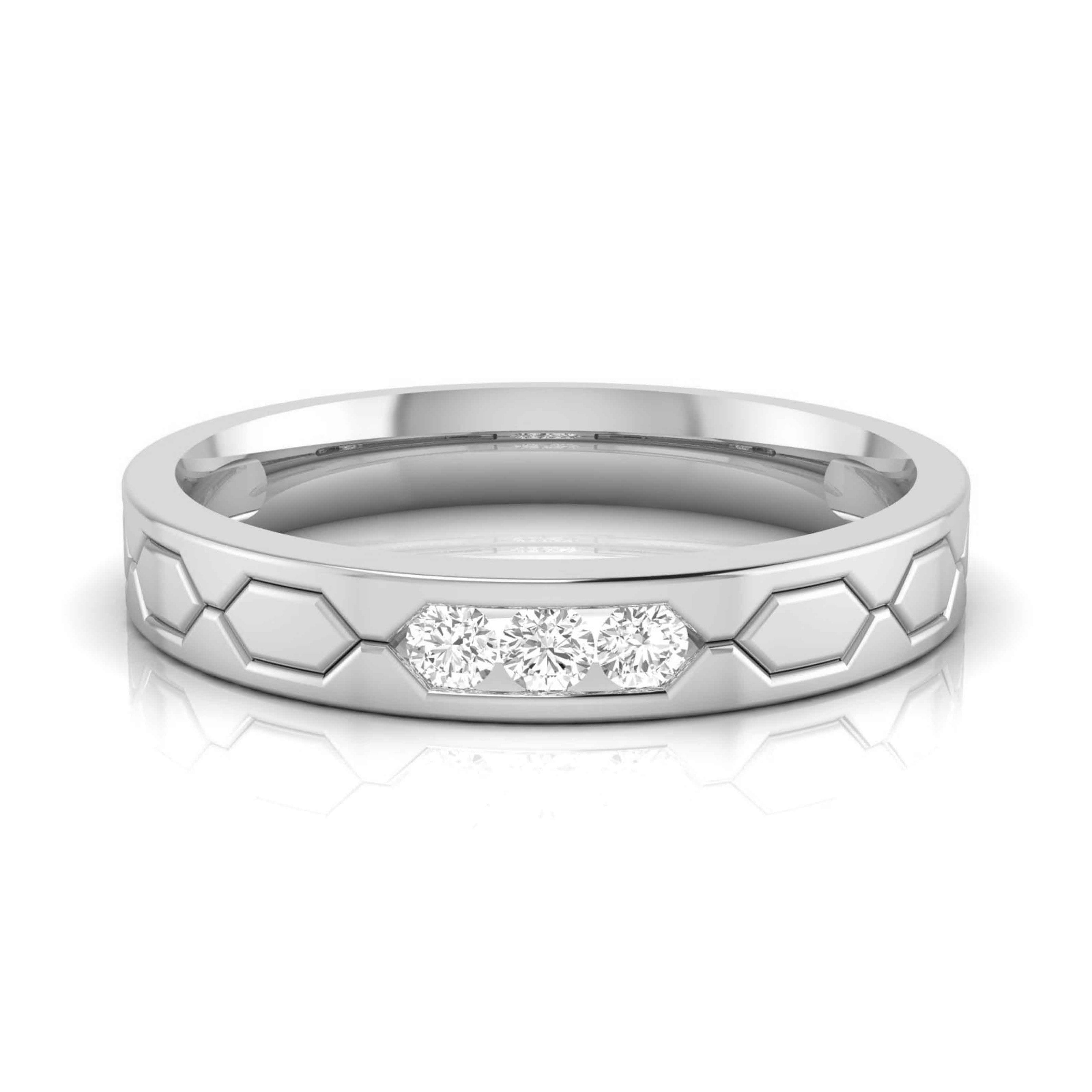 Platinum Diamond Couple Love Bands JL PT CB-3